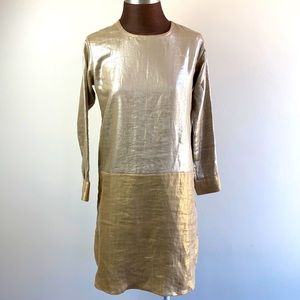 Guru Metallic Gold Dress